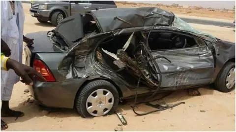 نواذيب : وفاة أربعة أشخاص وإصابة خامس في حادث سير